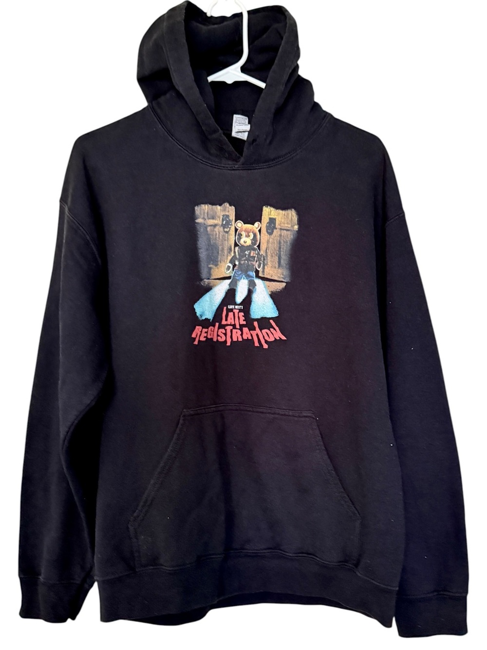 Kanye West Late Registration Tour Black Hoodie Double-Sided Men’s Size Medium
